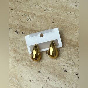Gold Teardrop Earrings